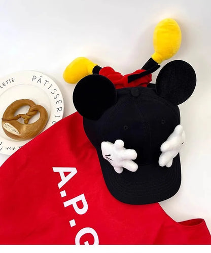Mickey Baseball Cap Cartoon Design Parody Mickey Cute Creative Big Ear Design Duck Tongue Hat Fashionable And Versatile Cap Toys