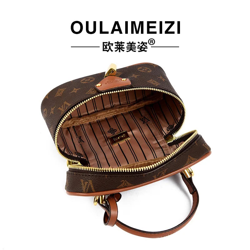 Structured Box Bucket Bag for Women Minimalist Crossbody Purse Elegant Shoulder Hand