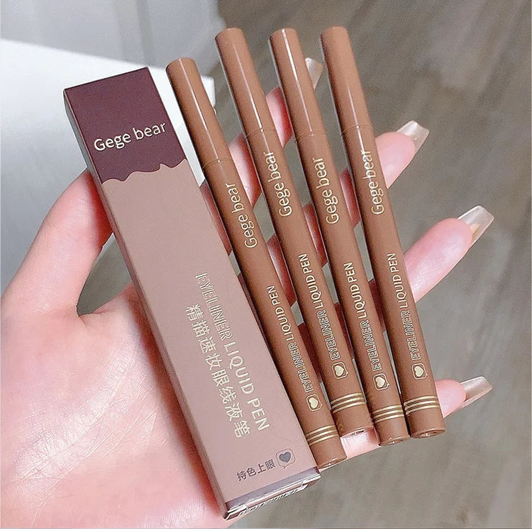 GEGE BEAR Precision Tip Fast Driving Quick Draw Liquid Eyeliner Pen Daily Use Waterproof Smudge Proof Long Last Eyeliner Pencil