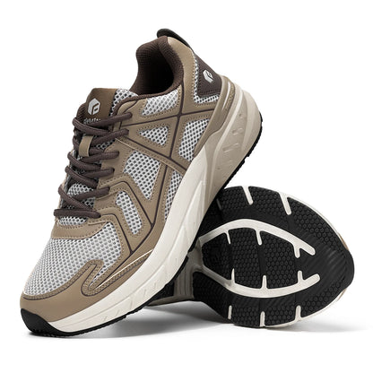 Fitville Newest Walking Shoes For Men Wide Width Thicker Cushioning Sneaker Bouncy Running Shoe Workout Gym Athletic