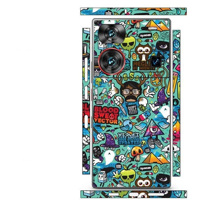 3M Colorful Sticker for Nubia Z50 Ultra 5G Back Screen Protector Hing Side Skin Protective Film Z60 ultra