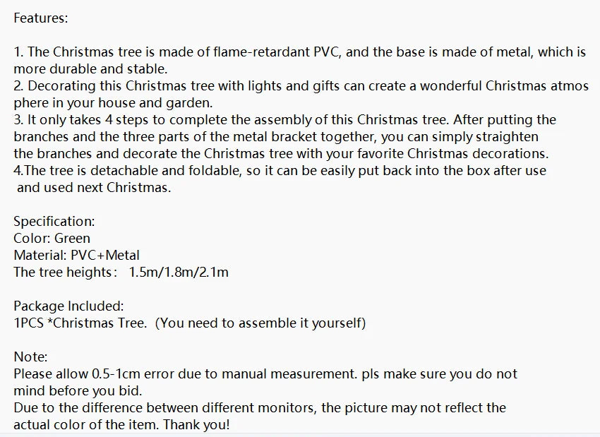 New Year Noel Navidad Gift 180cm Artificial Christmas Tree Cedar Tree Fir Pine PVC Christmas Trees Home Christmas Decorations