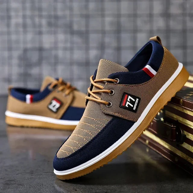 Men's Canvas Shoes, Soft Soled Driving Shoes, Men's Sports Shoes, Lightweight and Casual Men's Vulcanized Shoes, Large Size 47