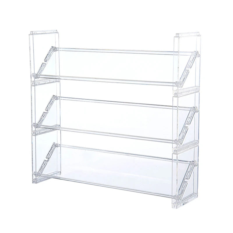 3-layer Acrylic Cosmetics Display Rack Multi-purpose Eyeshadow Tray Blush Storage Shelf Creative Desktop Toys Sundries Organizer