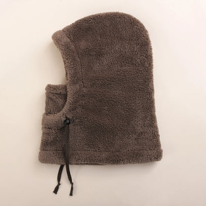 4-14Y Kids' Warm Ear-Protecting Neck Warmer Hat, Thickened Winter Ski Cycling Face Mask Windproof Beanie