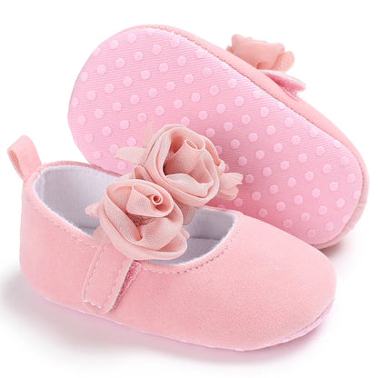 Cute Girl 0-18M Baby Shoes Pink Theme Bow Princess Shoes Spring and Autumn Soft Sole Lightweight Garden Shoes Casual Shoes