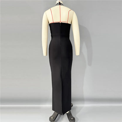 Women New Arrival Sexy Strapless Beading Bandage Dress Bodycon Clothes Club Party Evening Elegant Dresses