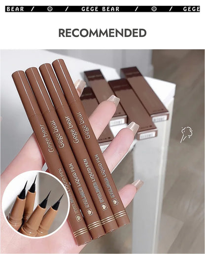 GEGE BEAR Precision Tip Fast Driving Quick Draw Liquid Eyeliner Pen Daily Use Waterproof Smudge Proof Long Last Eyeliner Pencil