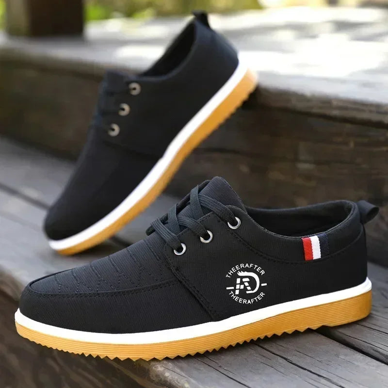 Man Canvas Shoes Fashion Platform Sneakers for Men Casual Walking Breathable Shoes Male Loafers Zapatillas Hombre 2025