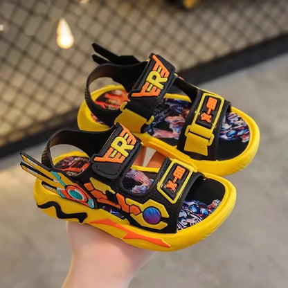 Kids' Sports Beach Shoes for Small To Big Children Summer Cool Boys' Sandals – Waterproof Plastic Fashion Korean-style