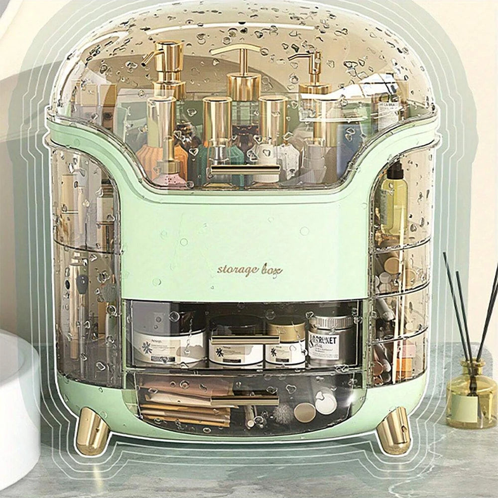 Cosmetic storage mask desktop organizer makeup box dustproof large capacity multifunctional household cosmetic storage box
