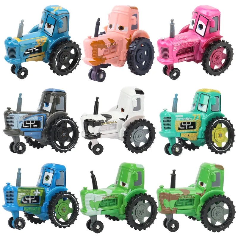 Cars Pixar Cars Lightning McQueen rhapsody matador bulldozer truck Mater harvester 1:55 Diecast Metal Car Model Toy