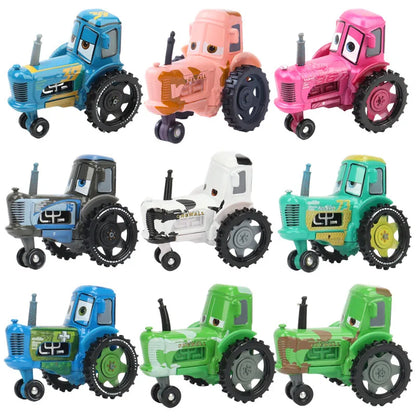 Cars Pixar Cars Lightning McQueen rhapsody matador bulldozer truck Mater harvester 1:55 Diecast Metal Car Model Toy