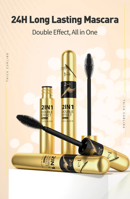 4D Silk Fiber Lash Mascara Waterproof Rimel 3d Mascara For Eyelash Extension Black Thick Lengthening Eye Lashes Korean Cosmetics