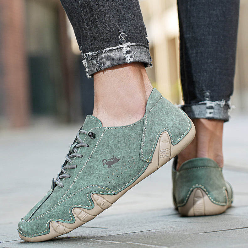 Sneakers for Men Fashion Outdoor Walking Loafers Shoes Comfortable Ankle Boots Luxury Man Shoes 2023 New In Casual Leather Shoes