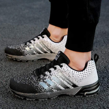 New men's women's flying mesh surface spring summer breathable casual sports shoes flat vulcanized couple running big size48
