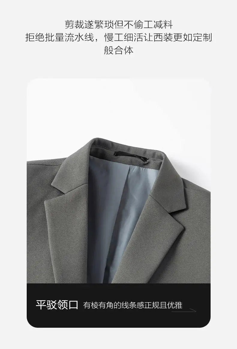 Blazer's New Men's Fashion Outdoor Travel Solid Color, Youthful Wedding, Hosting, Campus Slimming, Casual Korean Version Blazer