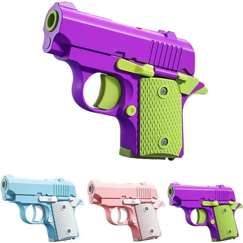 New Arrival Stress Relief ABS Plastic Mini 1911 3D Printed Gravity Fidget Gun Pistol Toy Gift Promotion Toy For Boys