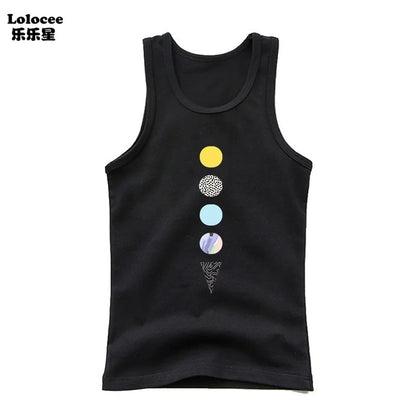 Boys Sleeveless Vest Kids Letter Print Summer 2025 Casual Tank Top Teenagers Singlet Children Camisoles Clothing