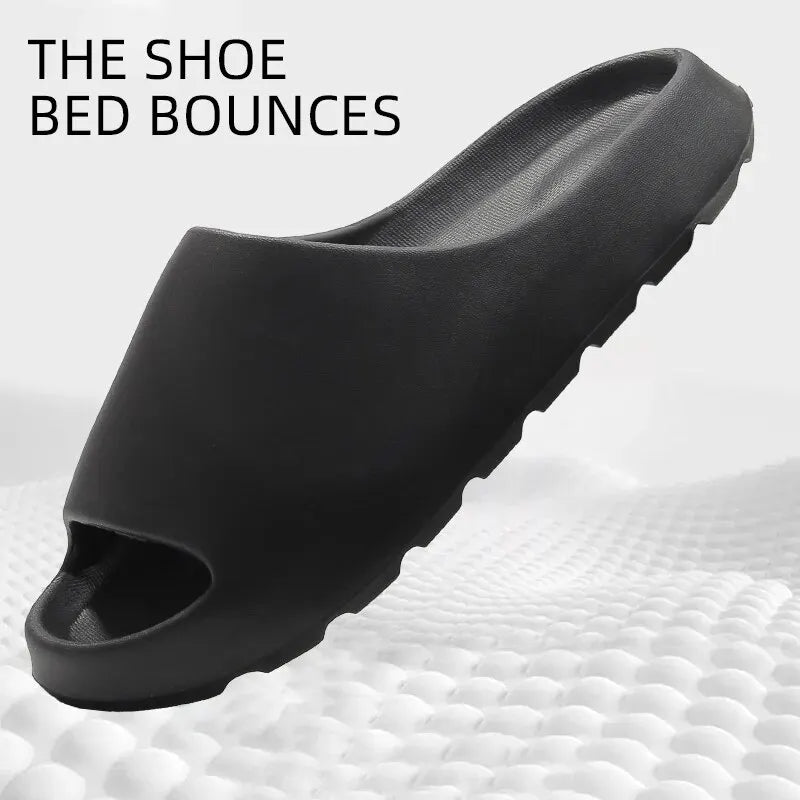 Coconut Slippers Feel like Stepping on Shit Thick-soled Sandals Summer New Non-slip Wearing Sandals（Shoebox not included）