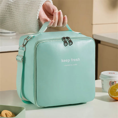 One-shoulder Bento Bag Student Lunch Box Bag Lunch Bag Office Worker Carrying Lunch Bag Thermal Insulation Bag