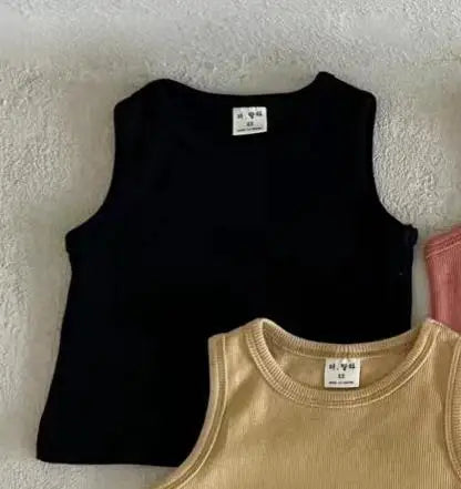 2025 Summer New Baby Sleeveless T Shirts Thin Cotton Boys Versatile Breathable Vest Infant Toddler Girl Comfortable Casual Tops