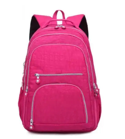 Mochila Feminina School Backpack for Teenage Girl 2025 Travel Back Packs Bag Women Nylon Waterproof Laptop Bagpack