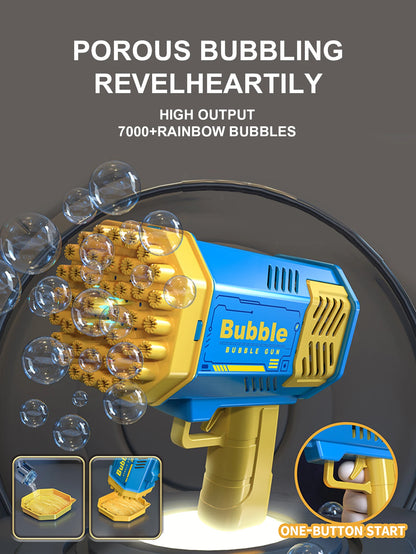 40 Hole CHILDREN'S Outdoor Toy Bubble Gun Electric Toy Blowing Bubbles (Without Bubble Water)
