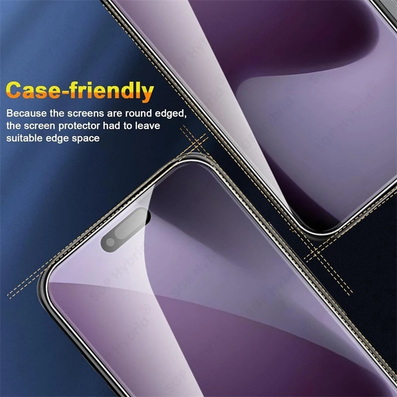 4-1Pcs 9H Clear Crystal Protective Glass Case For iPhone17 iPhone 17 Pro Max ProMax Air HD Cover On i Phone Air 17Pro 17ProMax