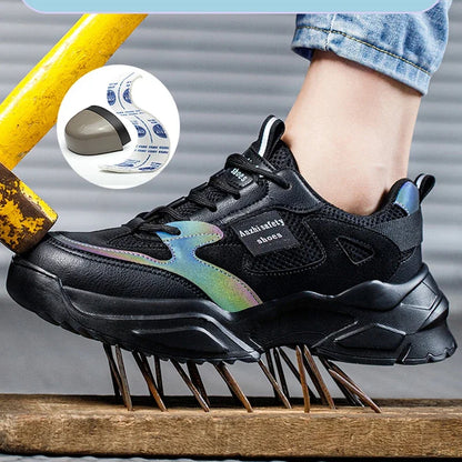 New Fashion 2024 Women's Safety Shoes Sneakers Women Anti-smash Anti-puncture Security Boots Protective Shoes Breathable