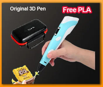 3D Printing Pen With LCD Screen Compatible PLA Filament Drawing Pen Safe Paiting for Children DIY Boys Girls Birthday Gifts