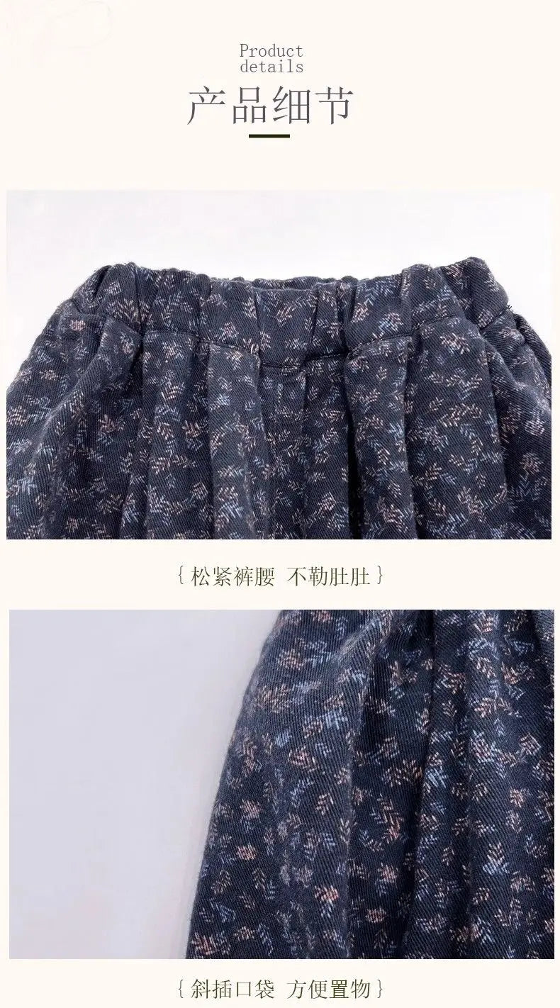 Girls Clothes Set Spring and Autumn New Children's Autumn Forest Series Sweater Shirt Pants Three piece Set