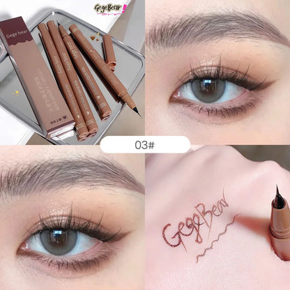 GEGE BEAR Precision Tip Fast Driving Quick Draw Liquid Eyeliner Pen Daily Use Waterproof Smudge Proof Long Last Eyeliner Pencil