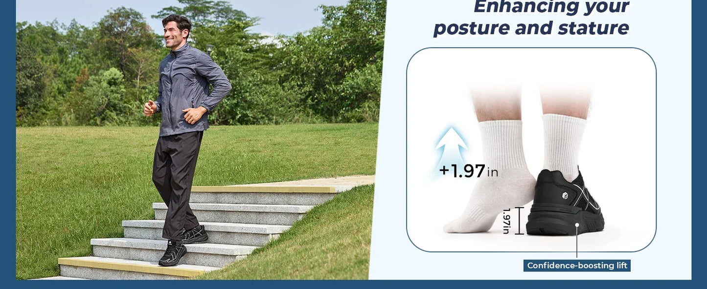 Fitville Newest Walking Shoes For Men Wide Width Thicker Cushioning Sneaker Bouncy Running Shoe Workout Gym Athletic