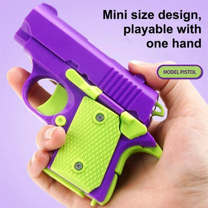 New Arrival Stress Relief ABS Plastic Mini 1911 3D Printed Gravity Fidget Gun Pistol Toy Gift Promotion Toy For Boys
