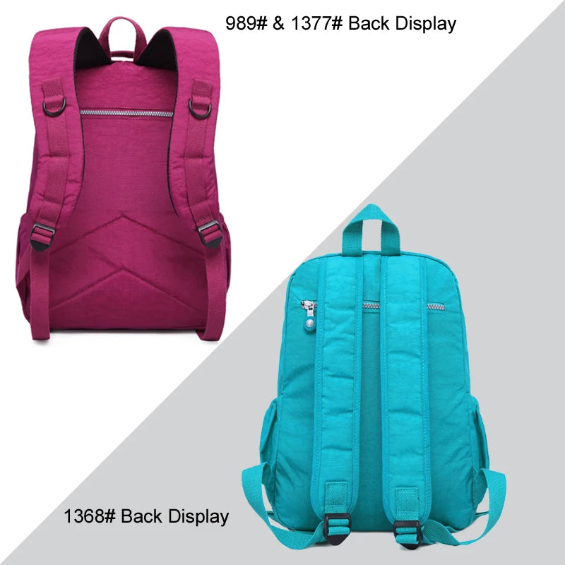 Mochila Feminina School Backpack for Teenage Girl 2025 Travel Back Packs Bag Women Nylon Waterproof Laptop Bagpack