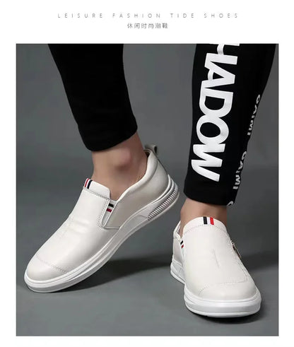 Casual Leather Shoes Men Loafers Trend Brand Business Shoes Autumn Slip on Flat Man Sneakes Comfortable Moccasins Zapatos Hombre