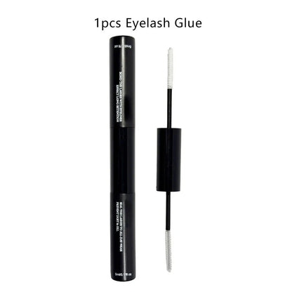 2-in-1 Adhesive and Sealing Eyelash Glue Suitable for DIY Group Eyelashes Eyelash Glue Remover Eyelash Curler Brush Kit Makeup