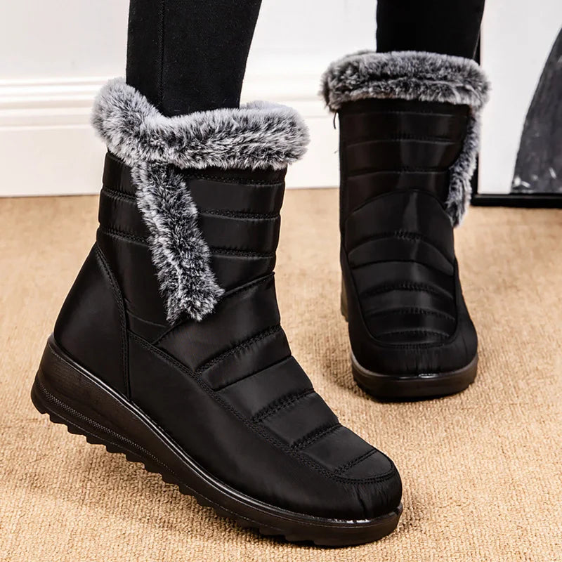 Women's Boots Snow Fashion Shoes Woman Waterproof Shoes Women 2025 Trend Ankle Boots Platform Botas Mujer Boots For Women