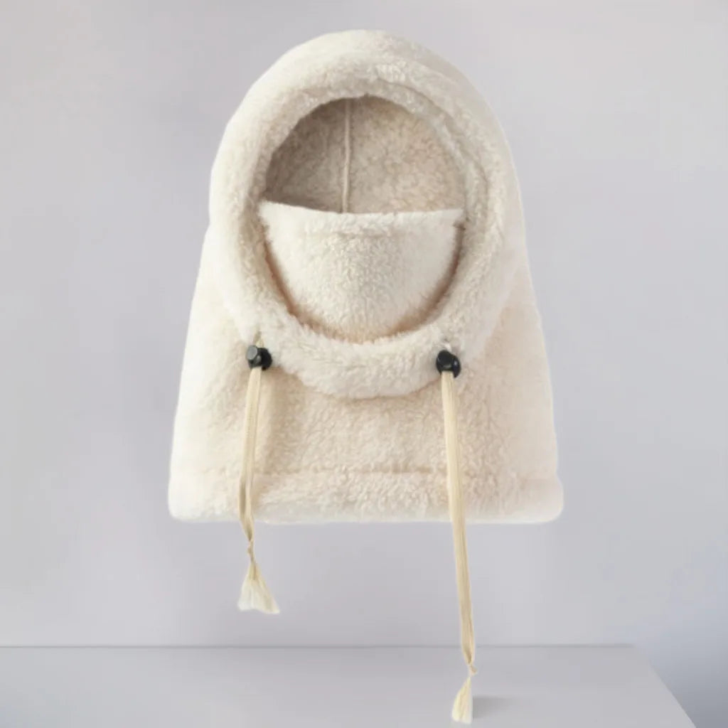 New warm children's ear and neck protection one-piece cap, thickened winter skiing and cycling face mask, windproof head cover