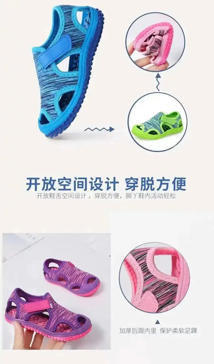 New Kid Shoes Comfort Versatile Classic Sandals Simple Light Non Slip Boy Shoes Daily Flat Trendy Girl Shoe Handsome Casual Shoe