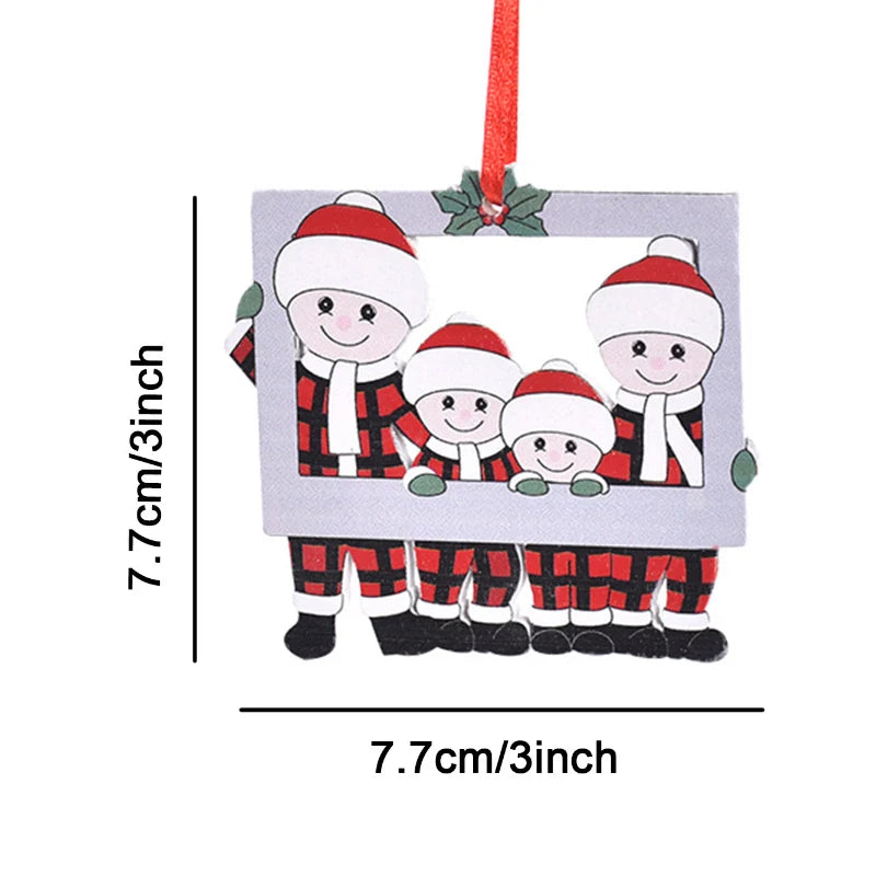 Christmas Pendant DIY Personal Family Christmas Decorations For Home 2025 Navidad Christmas Tree Hanging Ornament New Year 2026