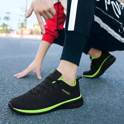 Summer Breathable Men's Casual Shoes Mesh Breathable Man Casual Shoes Fashion Moccasins Lightweight Men Sneakers Hot Sale 36-48