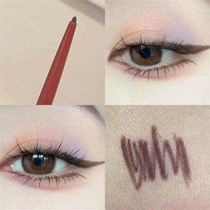 12 Colors Eyeliner Pencil Smooth Wine Red Soft High Pigment Eye Liner Pen Waterproof Matte Aegyosal Lying Silkworm Eyes Makeup