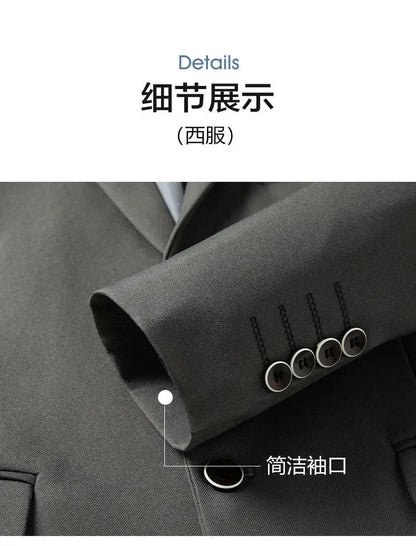 Blazer's New Men's Fashion Outdoor Travel Solid Color, Youthful Wedding, Hosting, Campus Slimming, Casual Korean Version Blazer