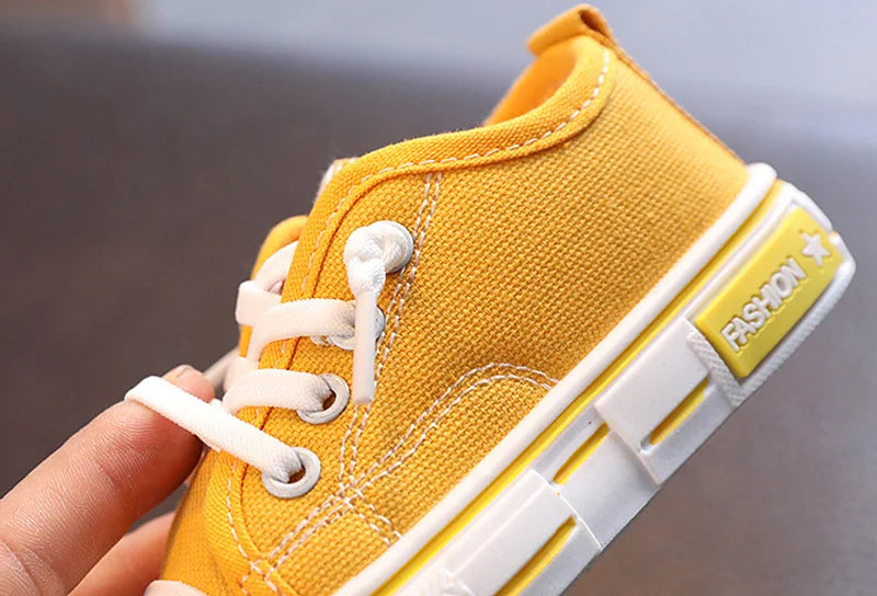 Kid Sneakers Summer Canvas Shoes For Children Fashion Anti-slip Baby Shoes Girls Boys Breathable Casual Shoes Slippers 21-32