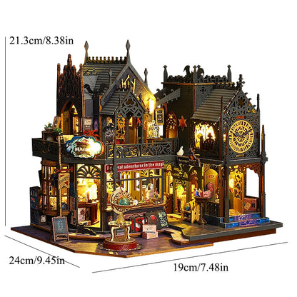 Wooden Miniature Doll House Kit 3D Puzzle Assembly Building Model Toy Home Bedroom Decoration With Furniture Adult New Year Gift