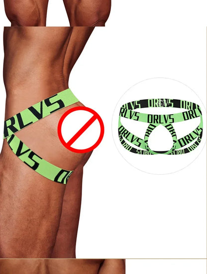 Men's panties thong letter belt double thong sports empty men's T-pants DZ13