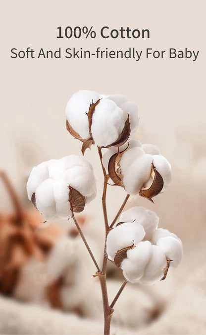 INSULAR 4 Layer Gauze Baby Bibs 100% Cotton Floral Burp Cloths Newborn Skin-friendly Absorbent Infant Towel Breathable 0-1Y