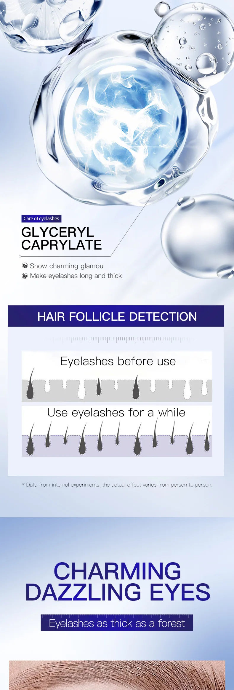 Fast Eyelash Growth Serum 7 Days Natural Eyelash Enhancer Longer Fuller Thicker Lashes Treatment New Products Eye Care Makeup